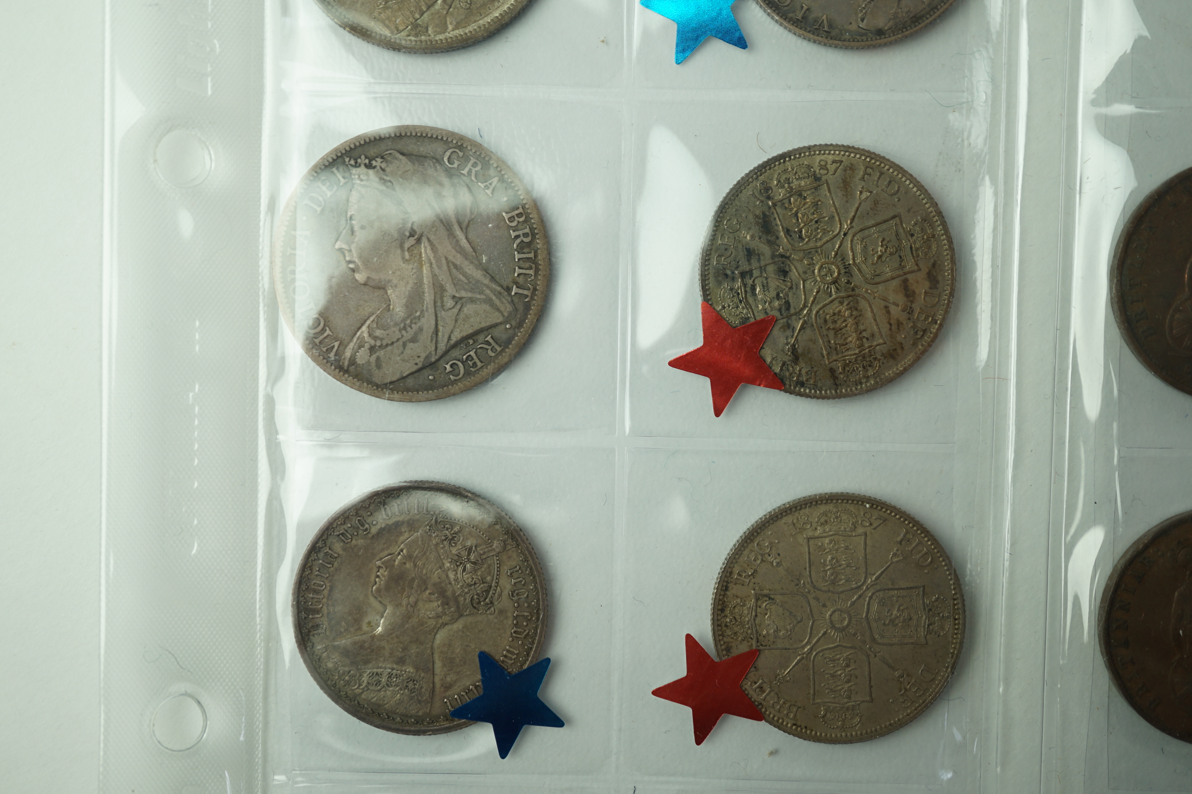 British coins, Victoria (1837-1901), halfcrown to halfpenny and various odd silver maundy 1d to 4d